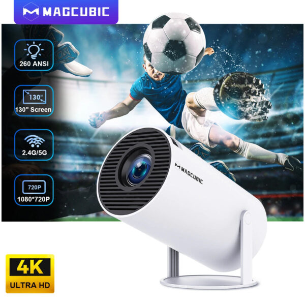 🎥 Magcubic HY300 PRO 4K Projector | 📡 Android 11 + Dual WiFi 6 | 💡 260 ANSI Lumens | 1080P HD | 🏠 Home & Outdoor Cinema | 🔊 BT 5.0 Allwinner H713