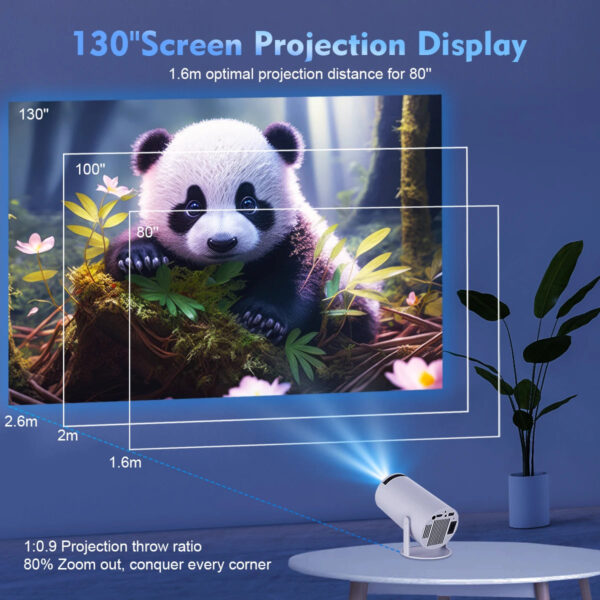 🎥 Magcubic HY300 PRO 4K Projector | 📡 Android 11 + Dual WiFi 6 | 💡 260 ANSI Lumens | 1080P HD | 🏠 Home & Outdoor Cinema | 🔊 BT 5.0 Allwinner H713 - Image 16