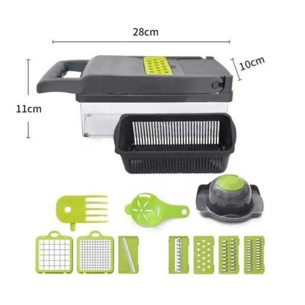 14/16-in-1 Multifunctional Vegetable Chopper, Onion Chopper, Handle, Food Grater, Food Chopper, Kitchen Vegetable Slicer, Dicer Cutter - Image 6