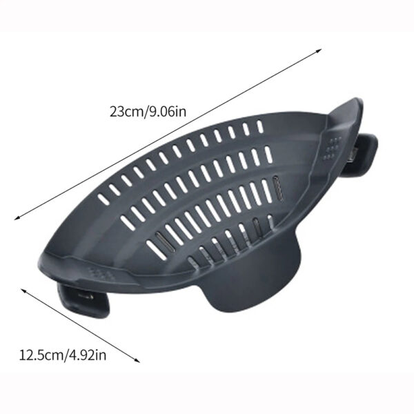 Silicone Kitchen Strainer Clip On Pots and Pans - Image 4